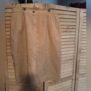 Tan Sag Harbor Pencil skirt